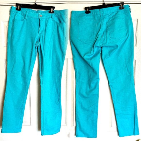 Turquoise Arizona Super Skinny Jeans - Picture 1 of 8